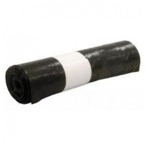 (25) Bolsas de basura 52x60cm negras G80 en rollo (25) Bolsas de basura 52x60cm negras G80 en rollo