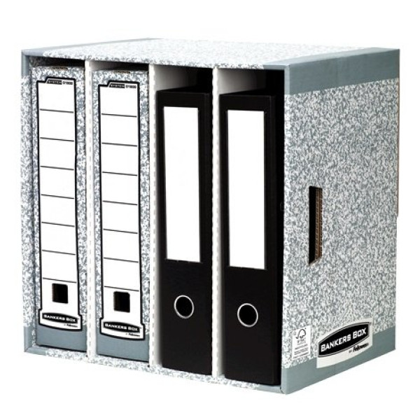 FELLOWES Clasificador de archivadores gris, 400x400x290mm