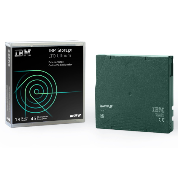 DC IBM Ultrium LTO-9 (BaFe) etiquetado 18TB/45TB secuencia a medida DC IBM Ultrium LTO-9 (BaFe) etiquetado 18TB/45TB secuencia a medida