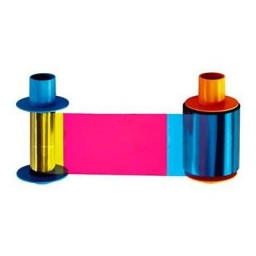 Cinta FARGO HID 500I YMCKK: Full-color ribbon with two resin black pane