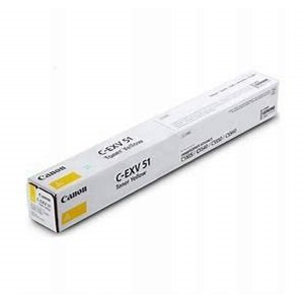 Toner CANON EXV51: IR C5335 C5540 C55000 amarillo 60.000p. Toner CANON EXV51: IR C5335 C5540 C55000 amarillo 60.000p.