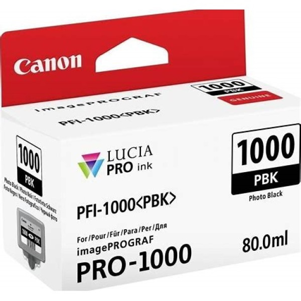 C.t. CANON LUCIA PRO PFI-1000 PBK Negro Fotog.