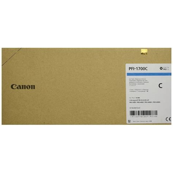 C.t. CANON PFI-1700C: IMP2000 IMP4000 Cyan IMP6000 700ml C.t. CANON PFI-1700C: IMP2000 IMP4000 Cyan IMP6000 700ml