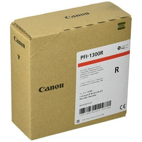 C.t. CANON PFI-1300R: IMP2000 IMP4000 Rojo 330ml C.t. CANON PFI-1300R: IMP2000 IMP4000 Rojo 330ml