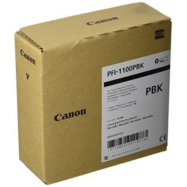 C.t. CANON PFI-1100PBK: IMP2000 IMP4000 negro foto IMP6000 160ml C.t. CANON PFI-1100PBK: IMP2000 IMP4000 negro foto IMP6000 160ml