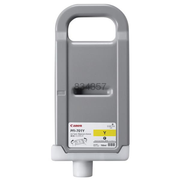 C.t. CANON PFI-701Y  IPF8000 IPF9000 amarillo IPF8100 IPF9100 700ml.