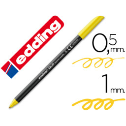 Rotulador EDDING punta fibra 1200 amarillo n.5
