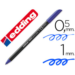Rotulador EDDING punta fibra 1200 azul n.3