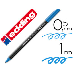 Rotulador EDDING punta fibra 1200 azul claro n.10
