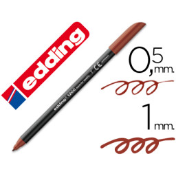 Rotulador EDDING punta fibra 1200 marron n.7