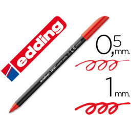 Rotulador EDDING punta fibra 1200 rojo n.2