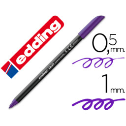 Rotulador EDDING punta fibra 1200 violeta n.8