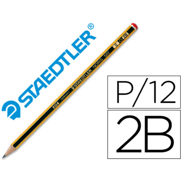 Lapices de grafito STAEDTLER Noris N.0 2B