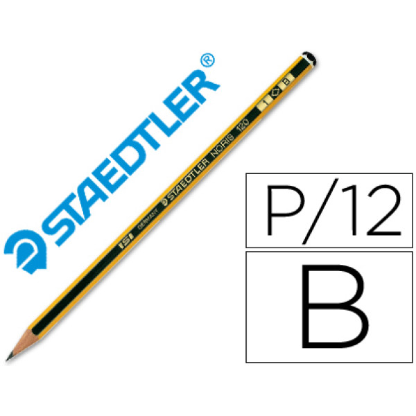 Lapices de grafito STAEDTLER Noris N.1 B