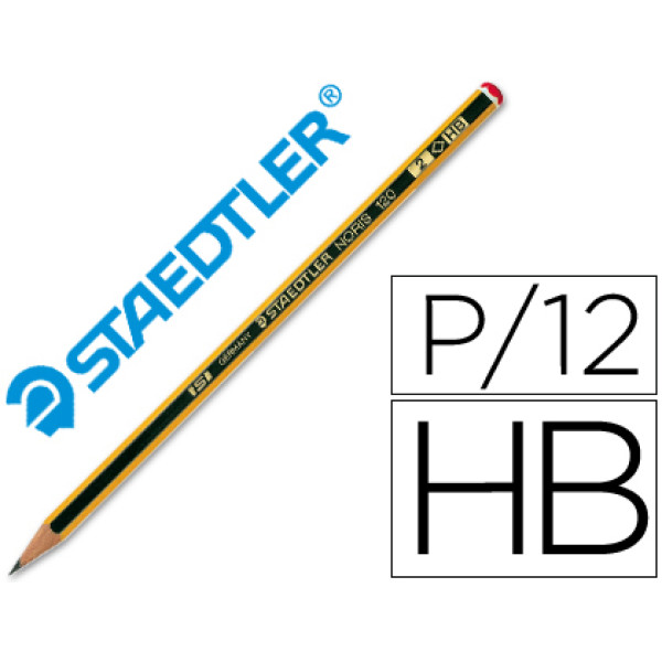 Lapices de grafito STAEDTLER Noris N.2 HB  73090