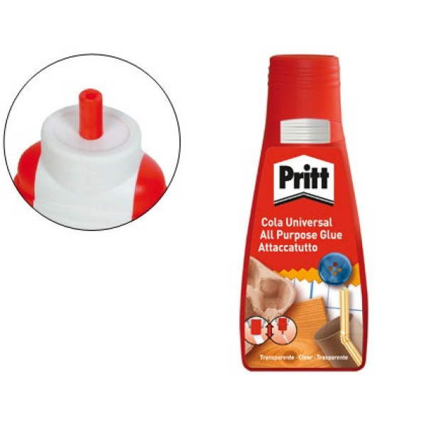 Pegamento PRITT universal - cola transparente 100g madera, cartón, plástico, tela, metal, etc.(48205) Pegamento PRITT universal - cola transparente 100g madera, cartón, plástico, tela, metal, etc.(48205)