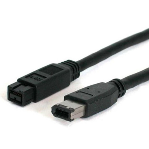 Cable STARTECH Firewire IEEE-1394 9pin M - 6pin M Firewire 800/400 long.1,8m color gris Cable STARTECH Firewire IEEE-1394 9pin M - 6pin M Firewire 800/400 long.1,8m color gris