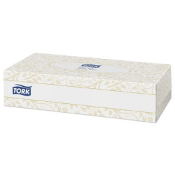 Pañuelos faciales extrasuaves TORK Premium caja de 100un doble capa COVID