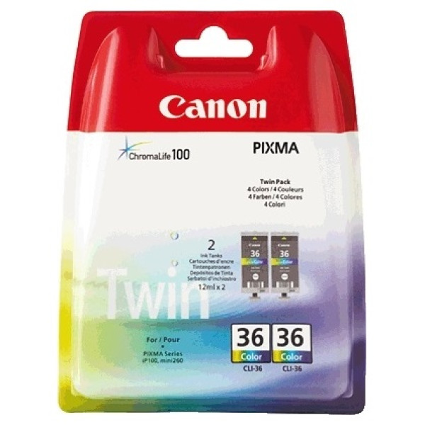 TINTA COL CLI-36 PACK2 BL SEG IP110