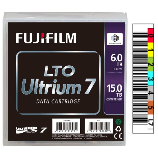 DC FUJIFILM Ultrium LTO-7 (BaFe) etiquetado 6TB/15TB secuencia a medida DC FUJIFILM Ultrium LTO-7 (BaFe) etiquetado 6TB/15TB secuencia a medida