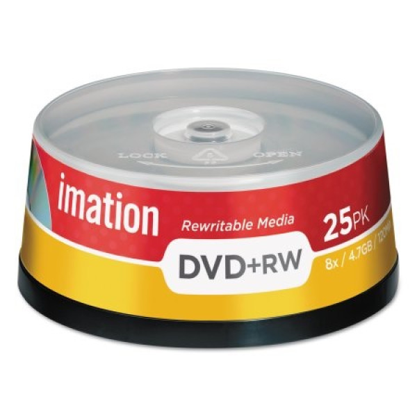 (T25) DVD+RW IMATION 4,7GB 4x tarrina-25 (16867-3)