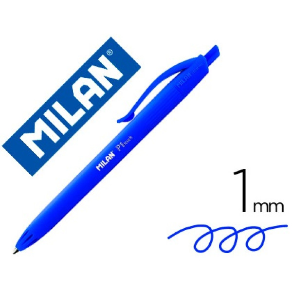 Bolígrafo MILAN P1 Retractil Azul 1mm Bolígrafo MILAN P1 Retractil Azul 1mm