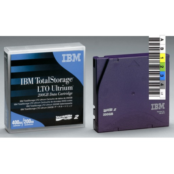 DC IBM Ultrium LTO-2 etiquetado 200GB/400GB (08L9870ET) secuencia a medida