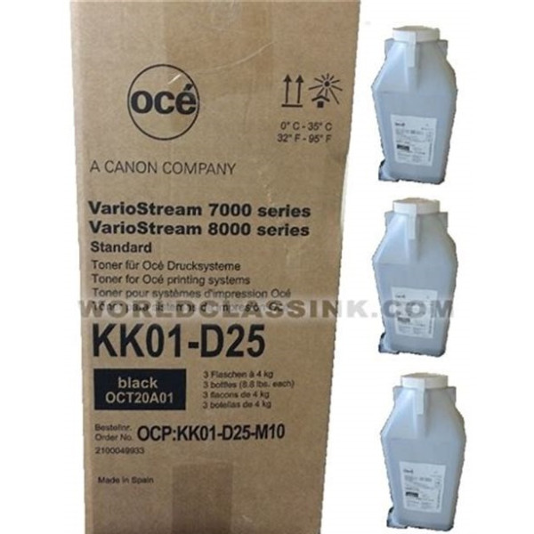 (3) Toner OCE KK01-D025  negro 4000, 7000, 8000