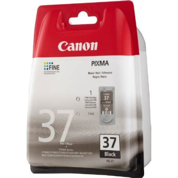 C.t. CANON PG37 IP1800 IP1900 IP2500 IP2600 negro MP140 MP190 MP210 MP220 *BLISTER* C.t. CANON PG37 IP1800 IP1900 IP2500 IP2600 negro MP140 MP190 MP210 MP220 *BLISTER*