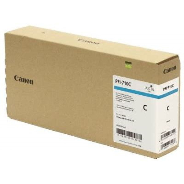 C.t. CANON PFI-710C: IPF TX3000 TX2000 MPFT36 Cyan 700 ml C.t. CANON PFI-710C: IPF TX3000 TX2000 MPFT36 Cyan 700 ml