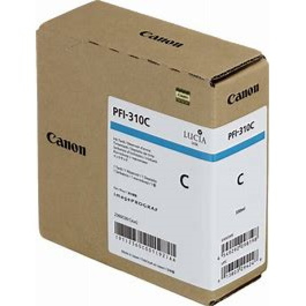 C.t. CANON PFI-310C: IPF TX3000 TX2000 MPFT36 Cyan 330 ml C.t. CANON PFI-310C: IPF TX3000 TX2000 MPFT36 Cyan 330 ml