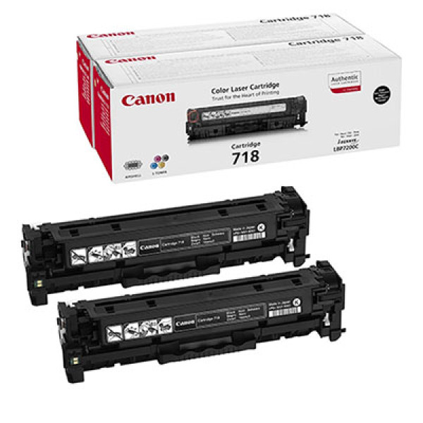 TONER 718 BK (2PK) LBP7210/LBP7680 TONER 718 BK (2PK) LBP7210/LBP7680