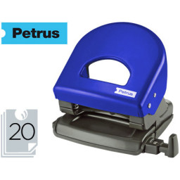 Taladradora PETRUS 62 azul capacidad 20h, 2 agujeros, metálica