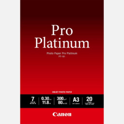 Papel CANON PT-101 20h.A4 300gr. Fotográfico Pro Platinum