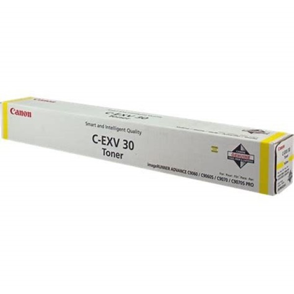 Toner CANON EXV30Y: IR Advance C9060 amarillo IR C9065 C9070 C9075 54.000p. Toner CANON EXV30Y: IR Advance C9060 amarillo IR C9065 C9070 C9075 54.000p.