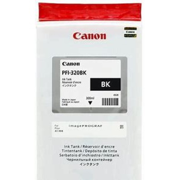 C.t. CANON PFI-320BK: IPF TM200 TM205 TM300 TM305 300 ml. Black C.t. CANON PFI-320BK: IPF TM200 TM205 TM300 TM305 300 ml. Black