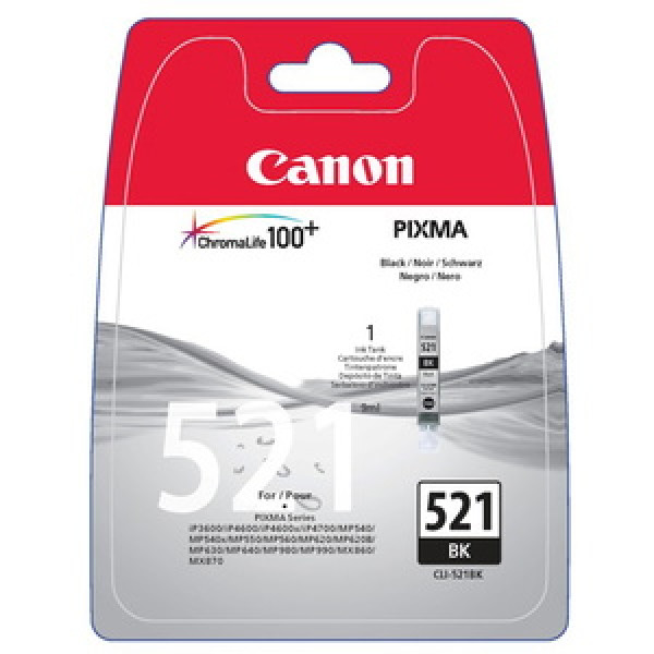 TINTA NEGRA CLI-521 BK BL SEG