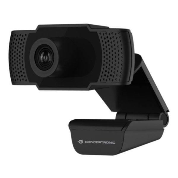 Webcam CONCEPTRONIC AMDIS01B 1080P FullHD 1920x1080 30fps con microfóno, USB