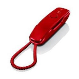 TELEFONO FIJO COMPACTO DA210 ROJO