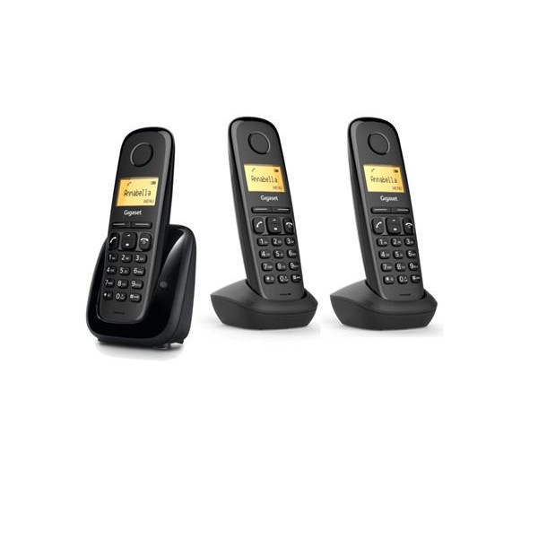 TELEFONO DECT A180 NEGRO TRIO MM TELEFONO DECT A180 NEGRO TRIO MM