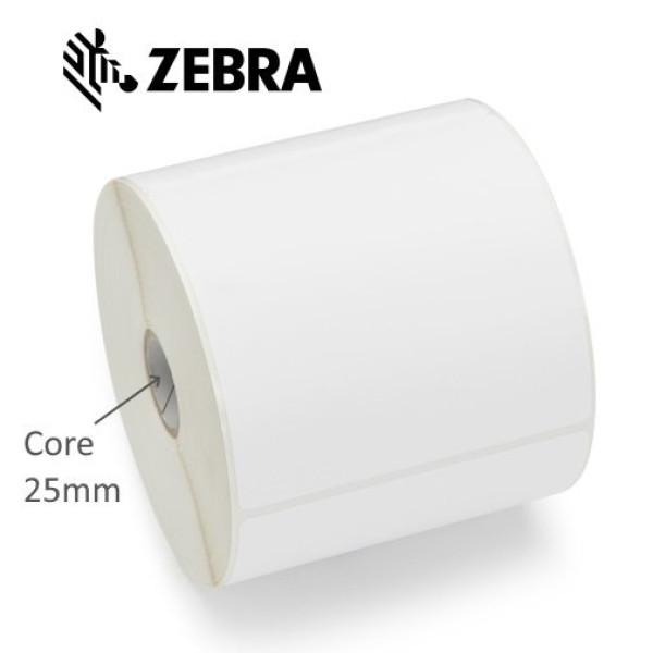 (8) Rollos etiquetas ZEBRA Z-Perform 1000D core76mm 57x32mm 4470 et/r blanca a.perm. s/recub.