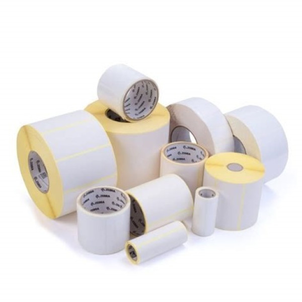 (4) ROLLOS ETIQUETAS ZEBRA Z-PERFORM 100X50MM BLANCA PERMANENTE PERFORADA