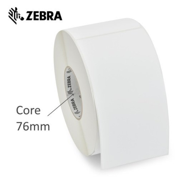 (4) Rollos etiquetas ZEBRA Z-Perform 1000D core76mm 102x165mm 990et/r blanca a.perm. s/recub.