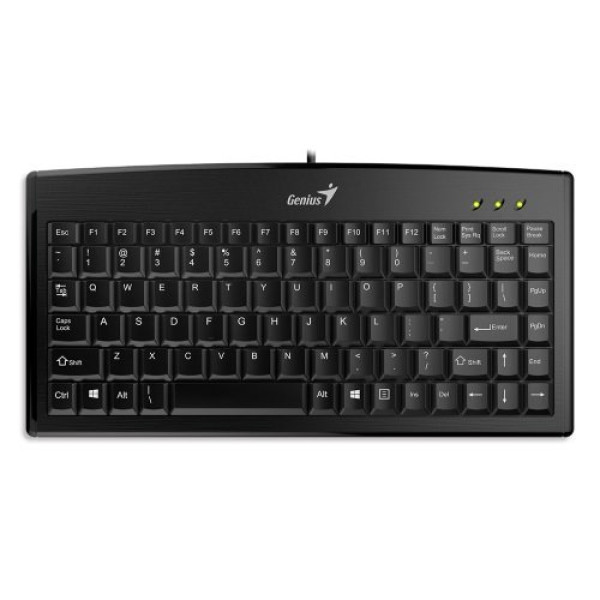 Teclado GENIUS LuxMate 100 Black ** Mini and Slim, silencioso, con cable USB Teclado GENIUS LuxMate 100 Black ** Mini and Slim, silencioso, con cable USB