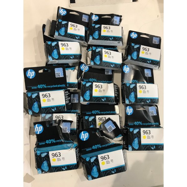 C.t.HP #963 amarillo Officejet Pro 9010 9020 **envase roto, pack interior sin abrir**