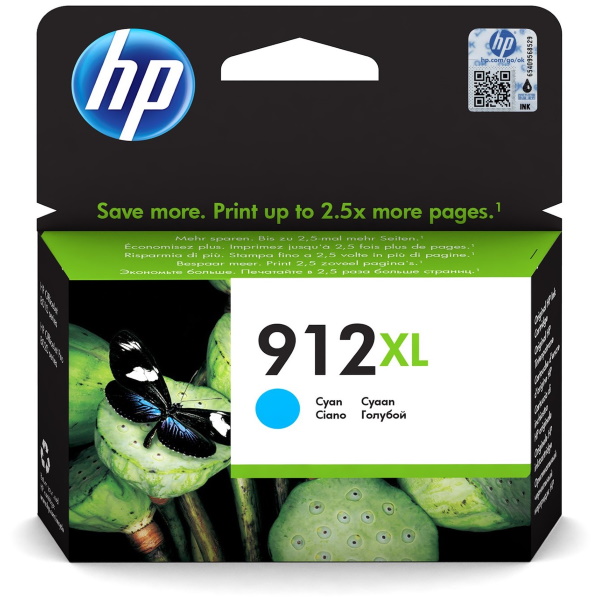 C.t.HP #912XL cian Officejet Pro 8010 8020 8022 Alta capacidad 825p. C.t.HP #912XL cian Officejet Pro 8010 8020 8022 Alta capacidad 825p.