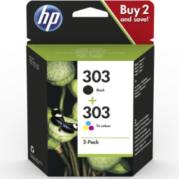 COMBO 2 PACK TINTAS CMYK HP 303 COMBO 2 PACK TINTAS CMYK HP 303