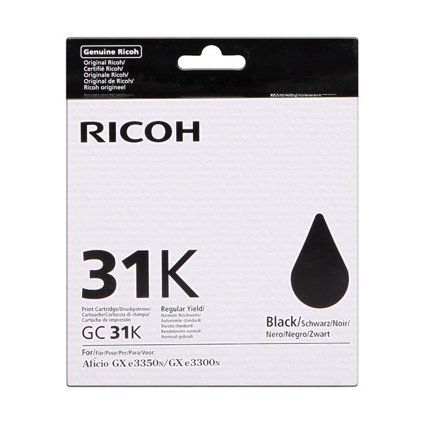 CARTUCHO GC31K NEGRO CARTUCHO GC31K NEGRO