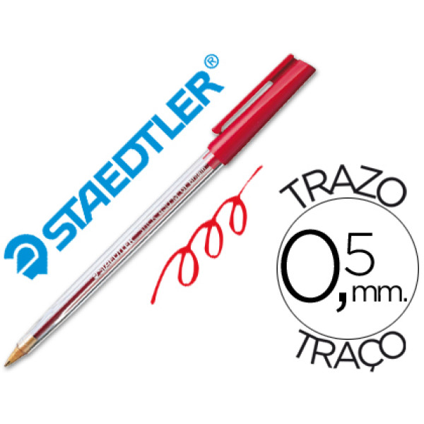 Boligrafo STAEDTLER stick rojo