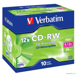 CDRW 700 12X JEWELL 10 VERBATIM